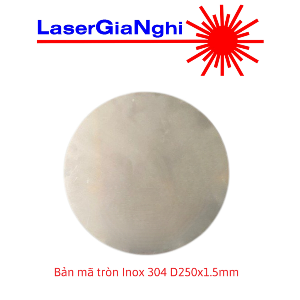 จานกลมสแตนเลส 304 D250x1.5mm