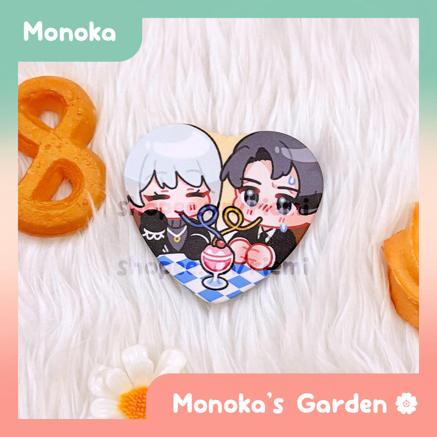Library of Ruina Roland x Angelica ศิลปิน Monoka Heart Badge/Badge