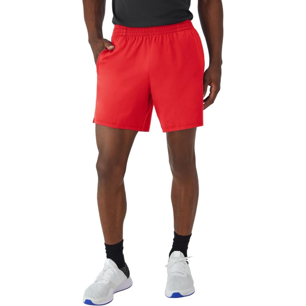 Hanes Mens Moves Performance Shorts, Athletic Moisture-Wiking Shorts with Pockets, 6 Inseam