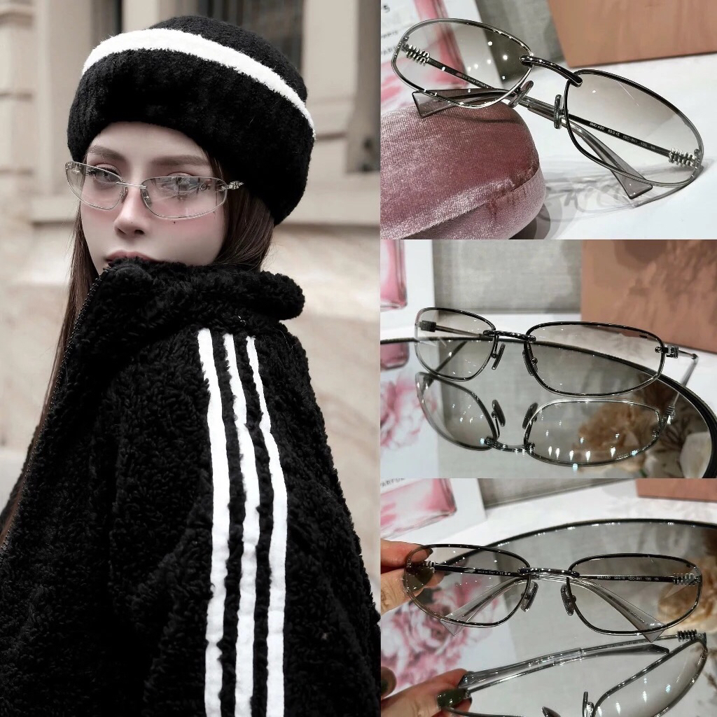 HOT M Y2K GLASSES IN PERSONAL SMOKE COLOR - แว่นตาแฟชั่น