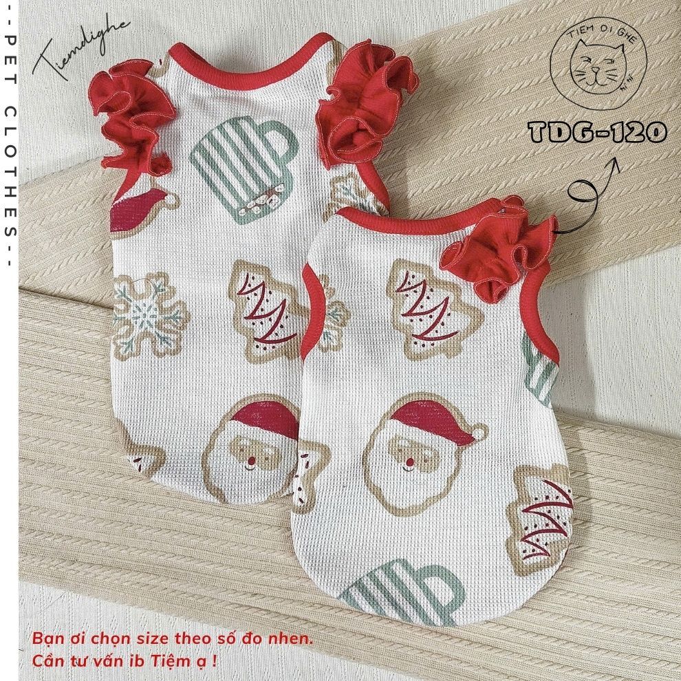 TDG120 - PET BRACKET - เสื้อสุนัขและแมวพร้อมคริสต์มาส PATTERNS - NOEL 03