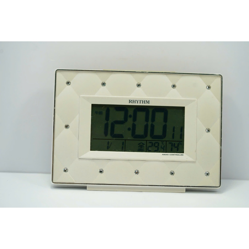 [ cangicungco ] RHYTHM ELECTRONIC DESK CLOCK – SECONDHAND – DHDB95