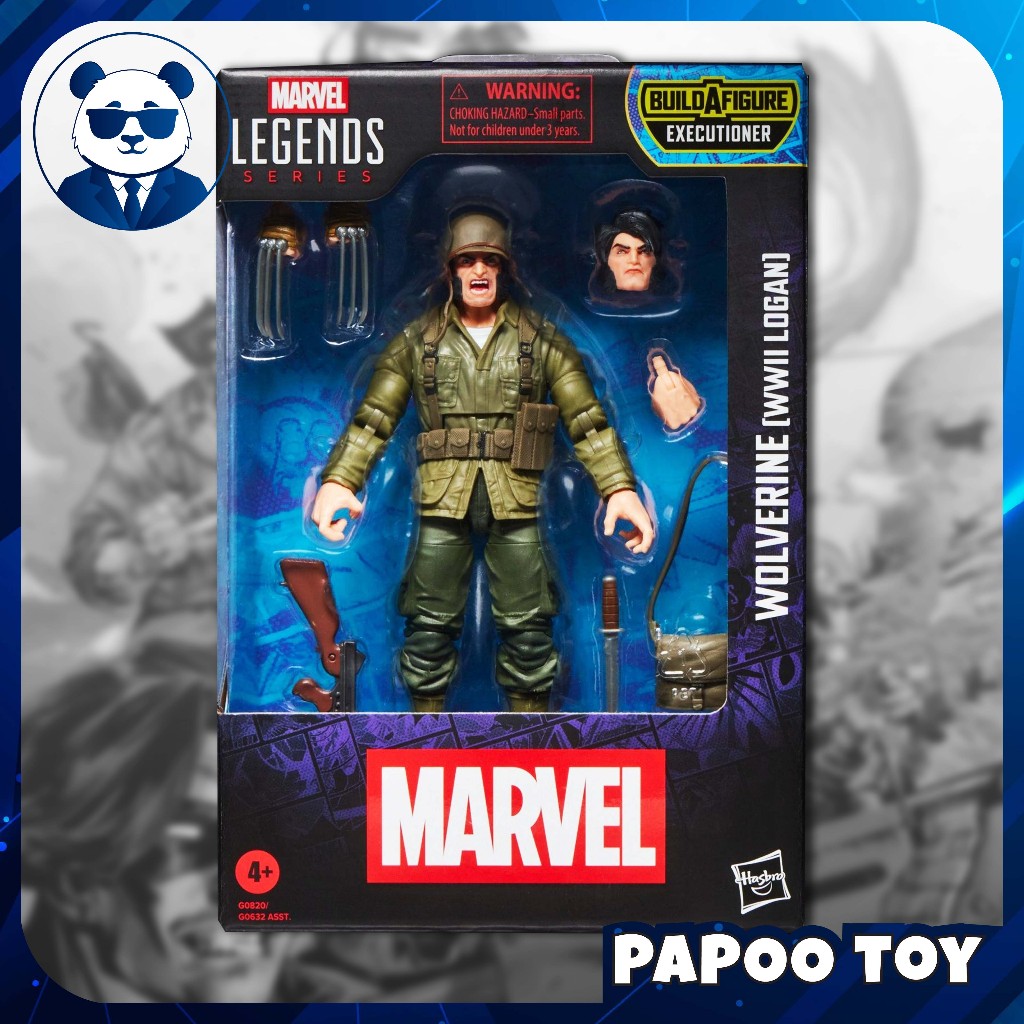 ฟิกเกอร์ของเล่น Hasbro Marvel Legends Series Wolverine (WWII Logan)