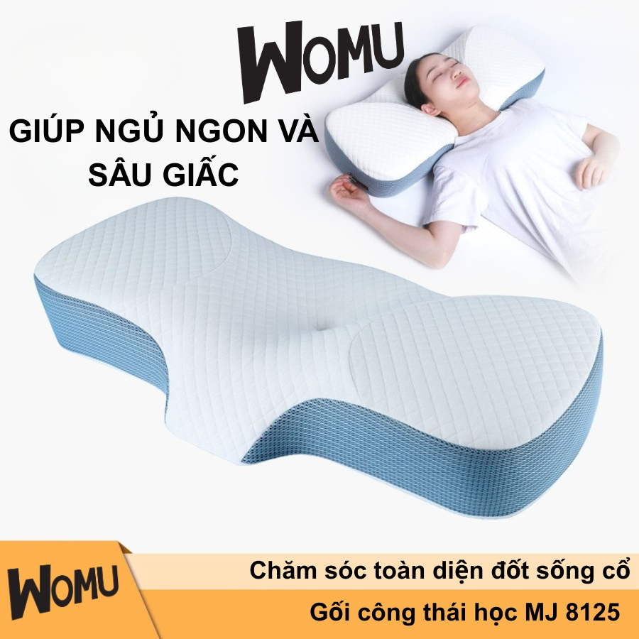EMA Ergonomic Pillow - ออกแบบมาเพื่อทุกท่านอน ป้องกันอาการปวดคอและไหล่ รองรับการนอนหลับที่รวดเร็ว