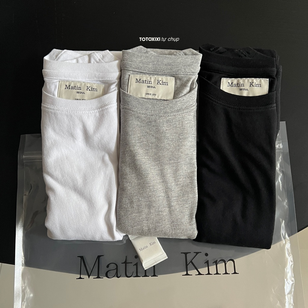 [แยก] Matin Kim Local Brand เสื้อยืดพื้นฐานเกาหลี