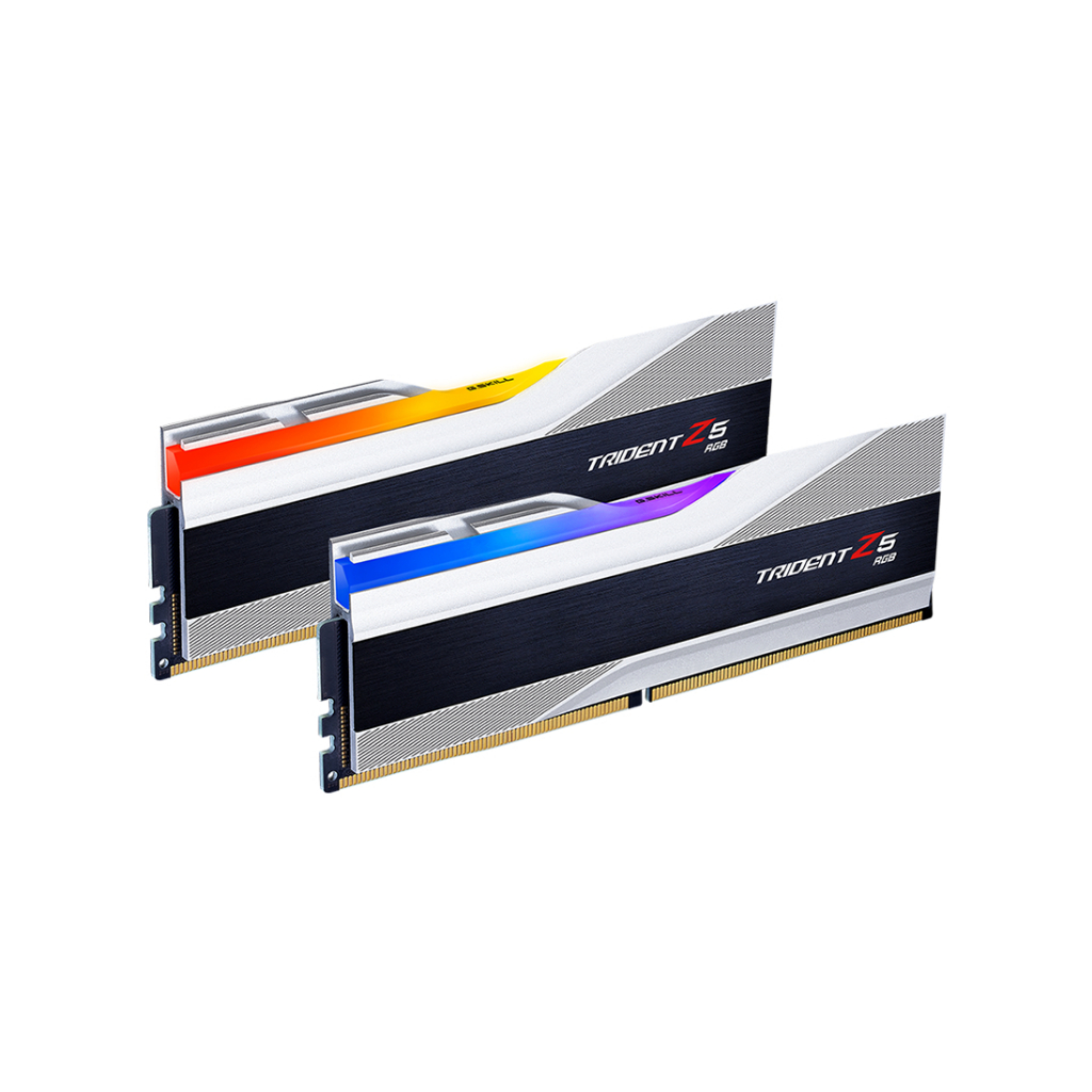 G.Skill Trident Z5 RGB 32GB คอมพิวเตอร์สีเงิน Ram Kit (16x2) 5600Mhz DDR5 ของแท้ 07/20226