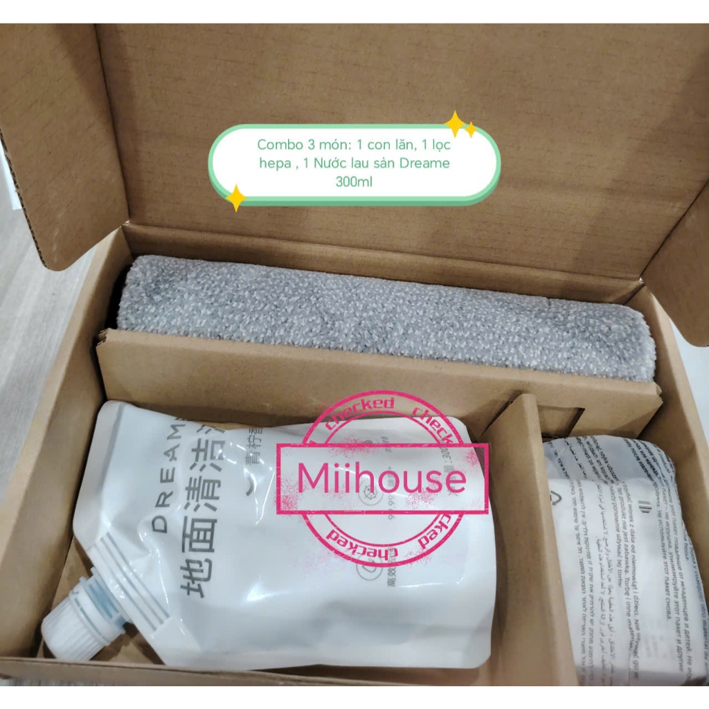 Dreame H12 Flexreach, อุปกรณ์เสริม Roller & ตัวกรอง hepa และน้ํายาทําความสะอาดพื้นสําหรับ Dreame H12