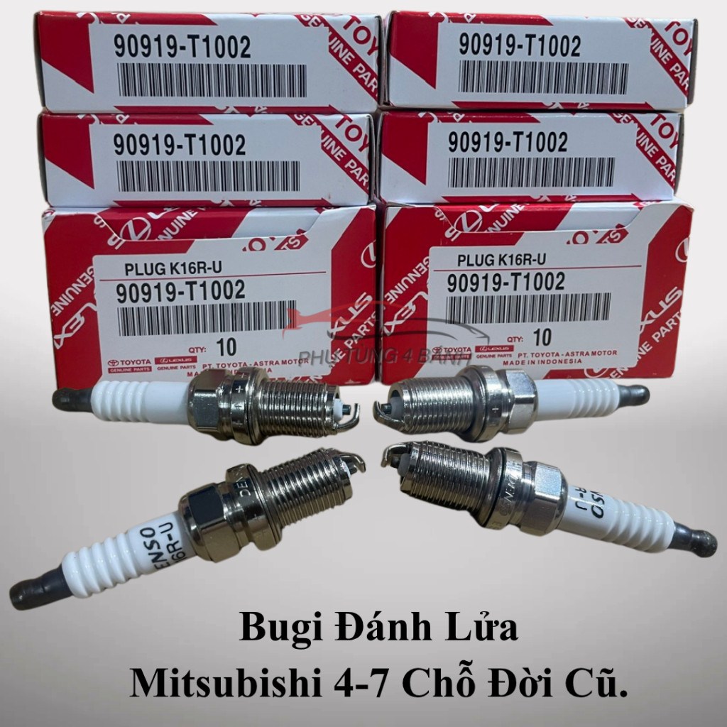 ชุดหัวเทียน 4 ชิ้น สําหรับ Mitsubishi Jolie, Lancer, Outlander, Triton, Pajero....Denso Carbon Foot 