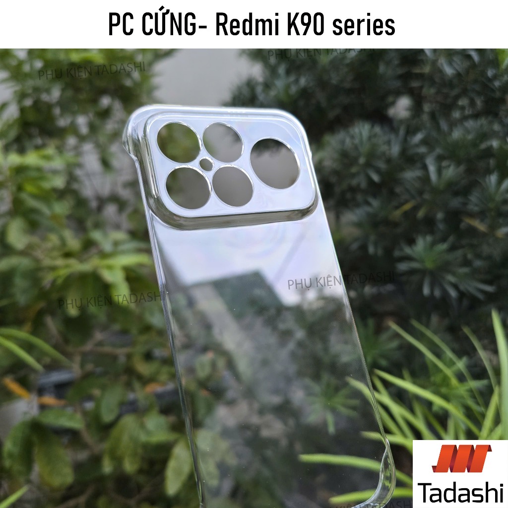 เคสไร้ขอบสําหรับ Redmi K90/ K90 Pro Max, Redmi K80 Ultra/ K80/ K80 Pro เคสแข็งแบบบางใส, ป้องกันกล้อง