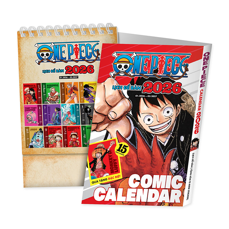 ปฏิทินตั้งโต๊ะ One Piece 2026 - สํานักพิมพ์ Kim Dong