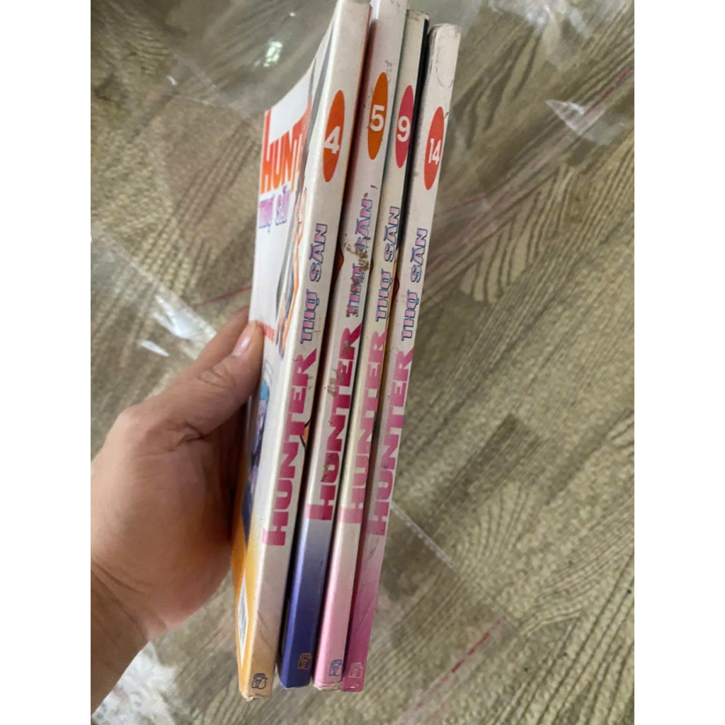 Combo หนังสือการ์ตูนเก่า 4q HunterxHunter Hunter x Young Publishing House อ่านไปข้างหน้า