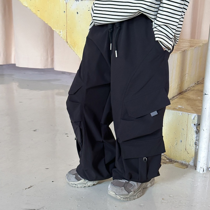 (หลังใหญ่ 1 ไซส์) ของแท้ AMBB KIDS QCCC 25F127 HIPHOP STYLE PANTS FOR KIDS