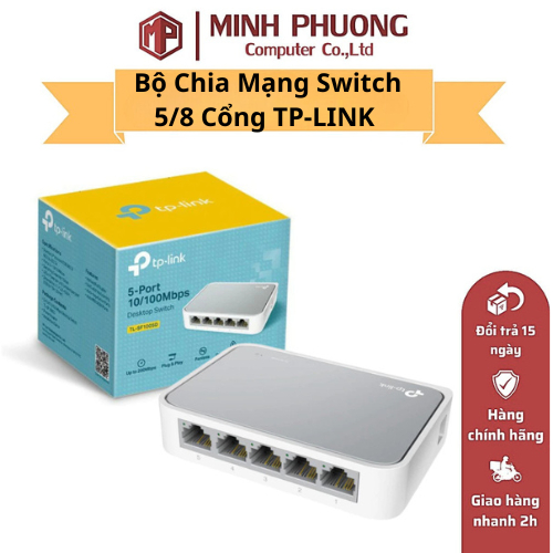 TP-LINK 5/8 Port Switch Network Switch TL-SF1005D/TL-LS1005, TL-1008D/TL-LS1008 10/100Mbps - สินค้าข