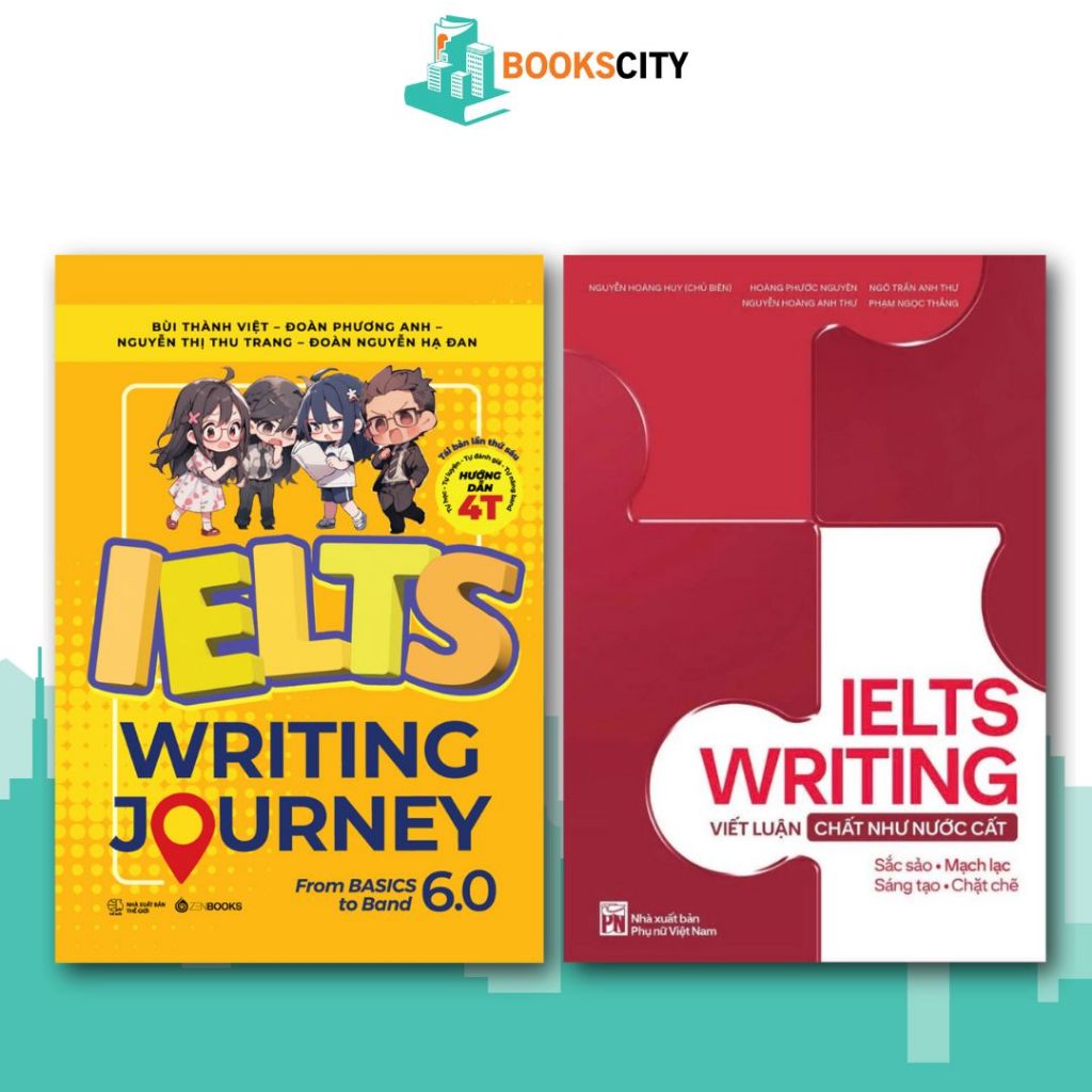 หนังสือ Combo - IELTS Writing Essay Like Distilled Water & IELTS Writing 6.0 จากพื้นฐานถึงขั้นสูง