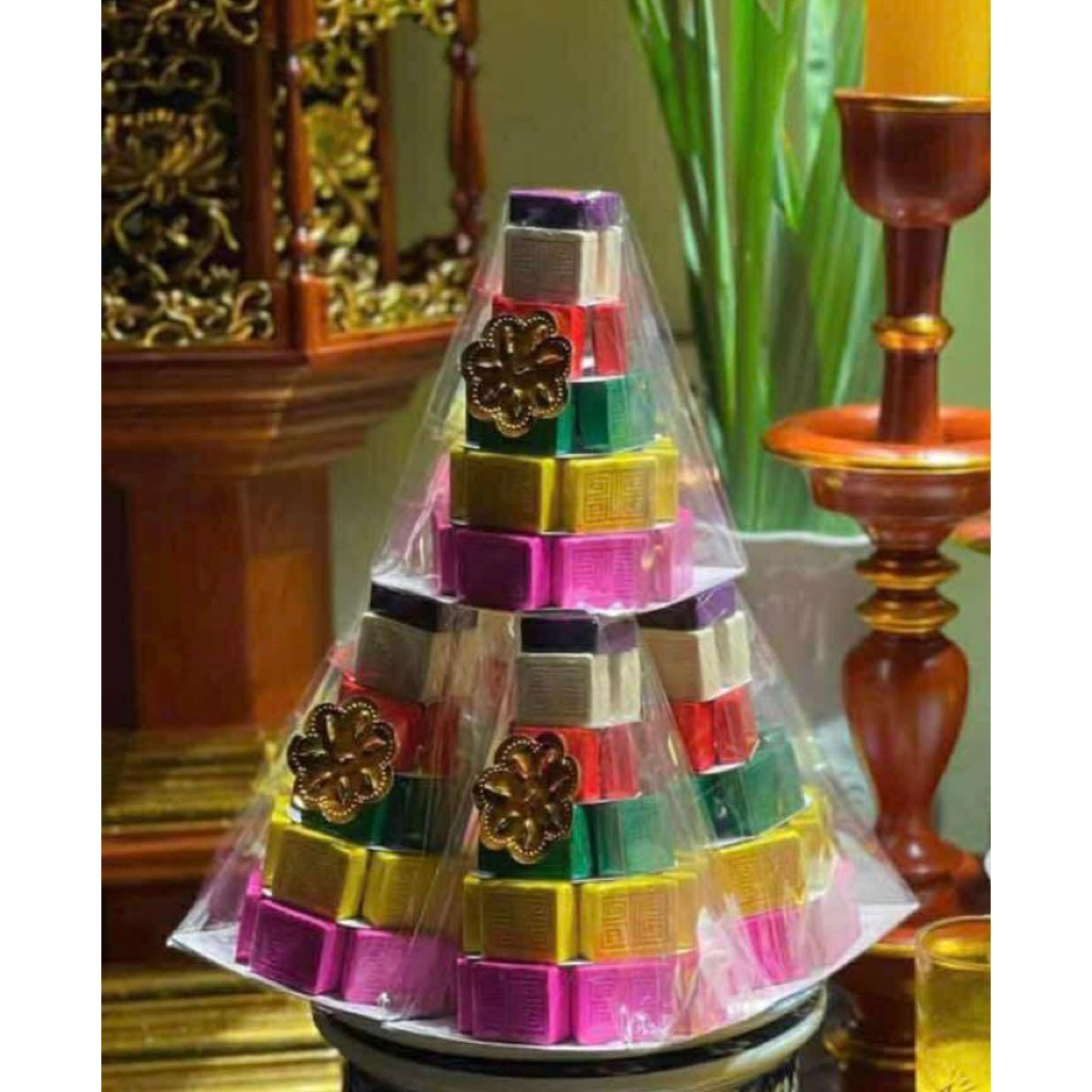 FIVE-COLOR SLIM TOWER 15cm (ราคา 1 หอ)