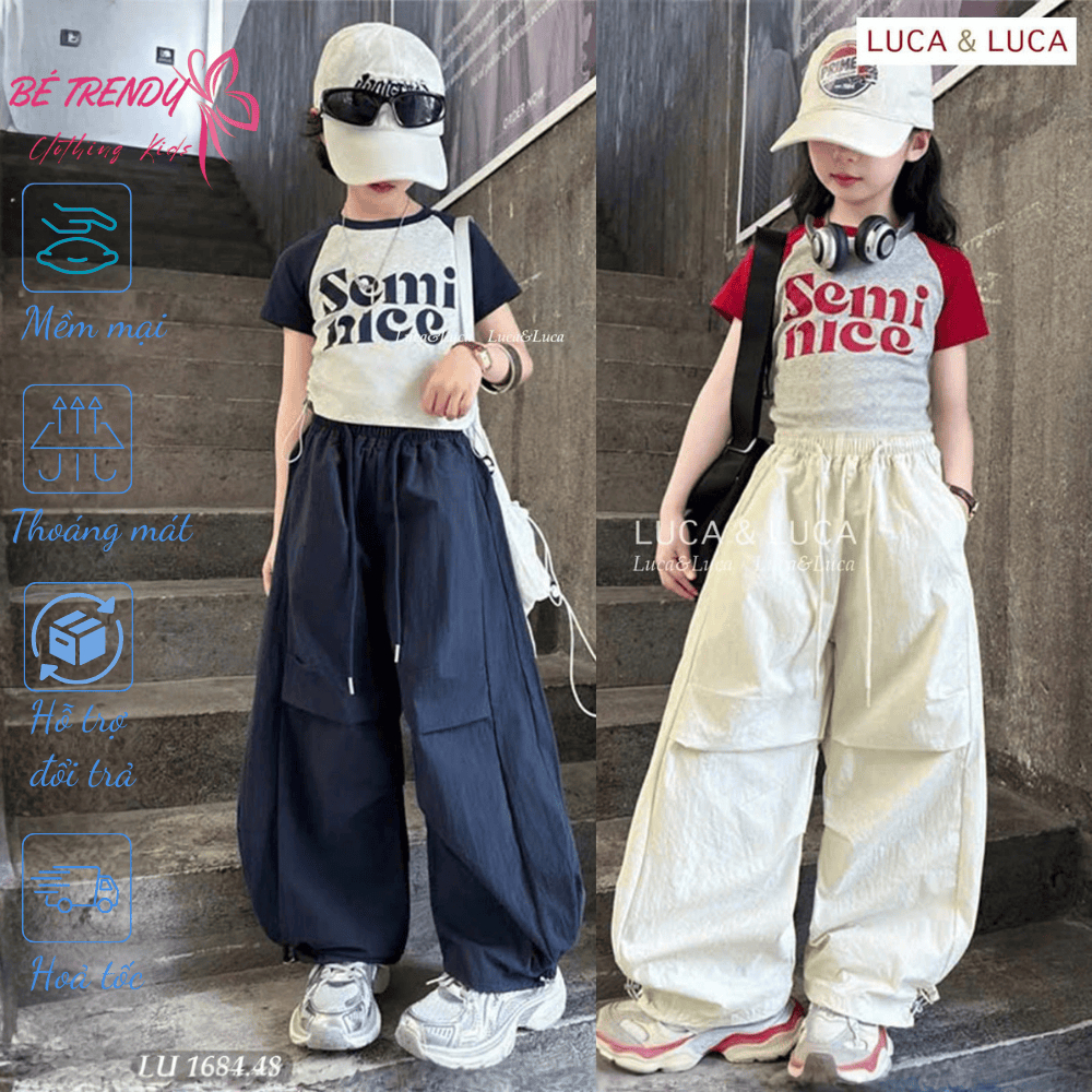 [BeTrendy] Luca Girls Set & เสื้อ Luca Cotton Raglan พร้อมกางเกง Dynamic Wind - LU1684