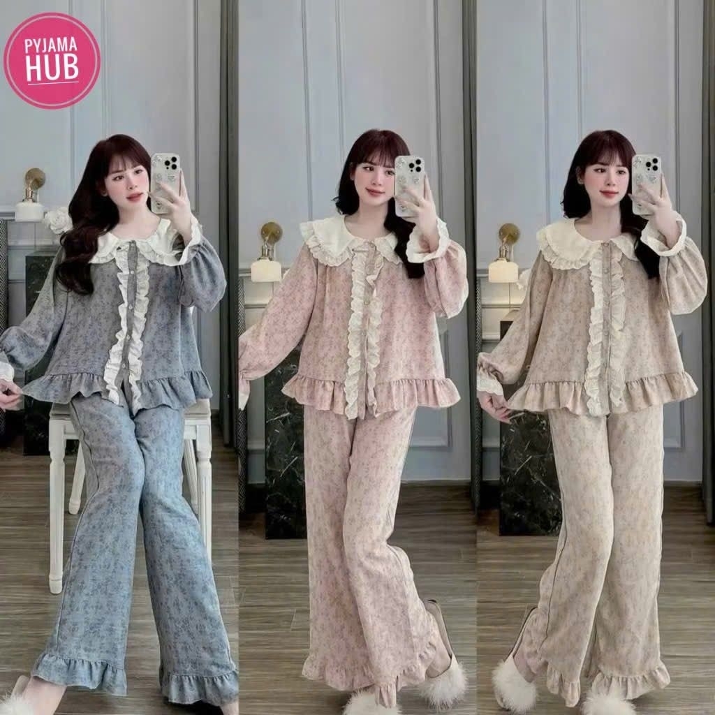 COOL SOFT LACE PYJAMA SET D02