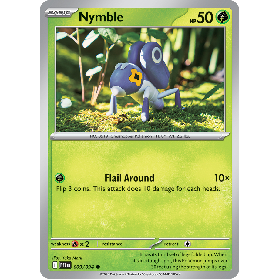 [KW2 Pokemon] [EN] การ์ด 009/094 - Nymble - PFLEN