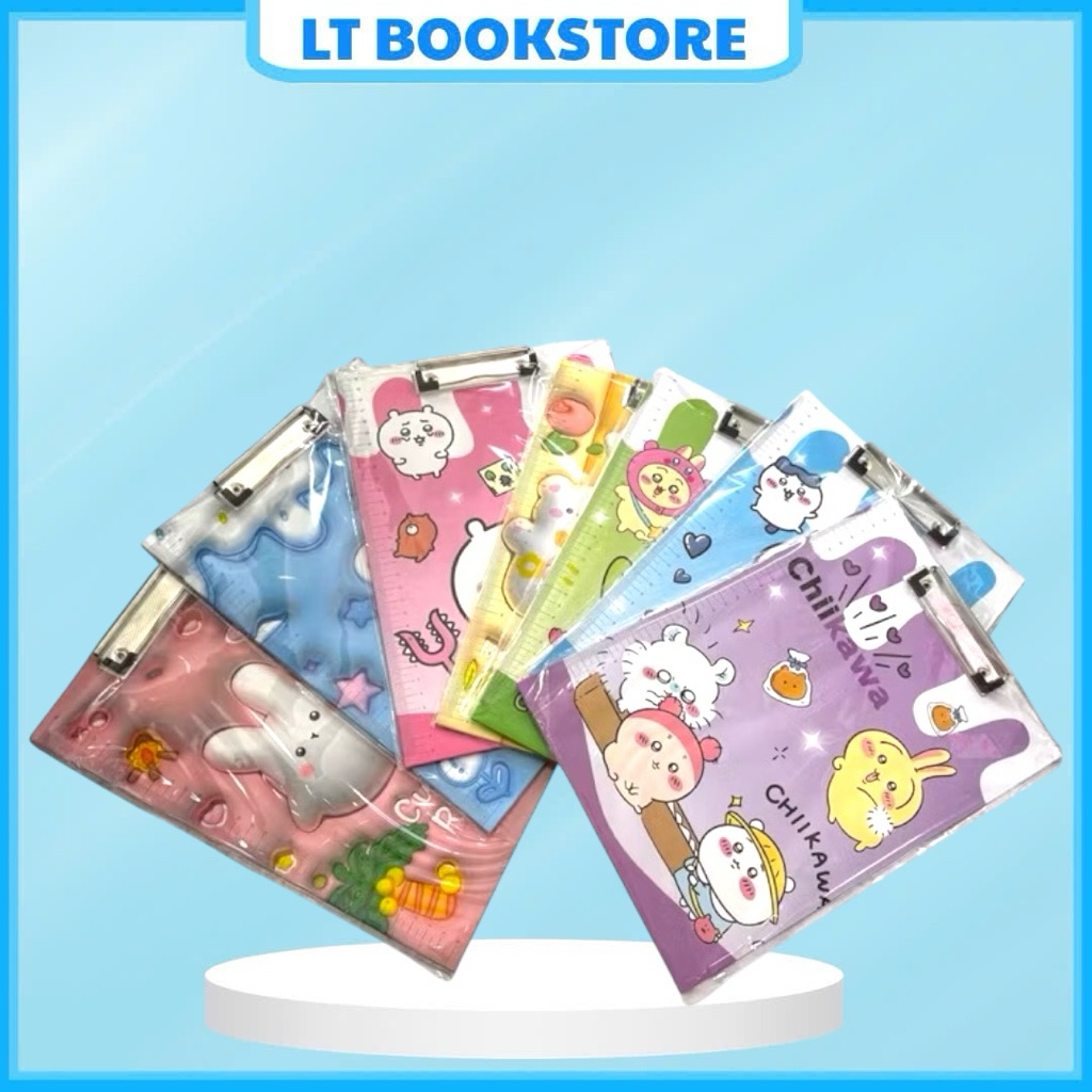 DOCUMENT CLIP COVER / SIGNATURE A4 CUTE File File File สําหรับเครื่องเขียนกระดาษ Outline โปร่งใส - L