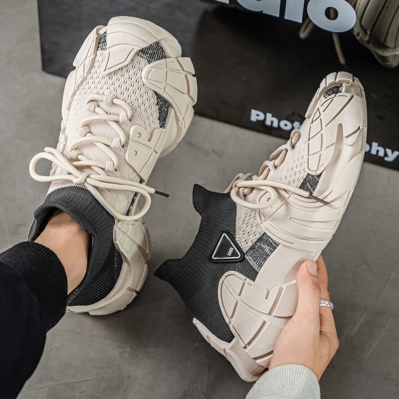 รองเท้าผ้าใบผ้าวูลสําหรับผู้ชาย | 3AT x MBL1995 | สไตล์เกาหลี | พื้นยางสังเคราะห์ | เพิ่มความสูง 5ซม
