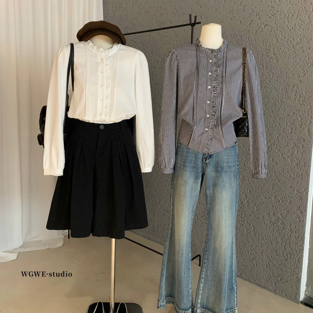 เสื้อคอปกระบาย WGWE7818