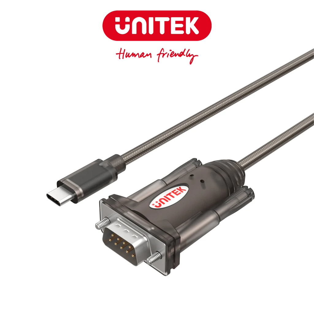 สายแปลง UNITEK Y Type-C (M) เป็น RS232 / Com 9 (M)