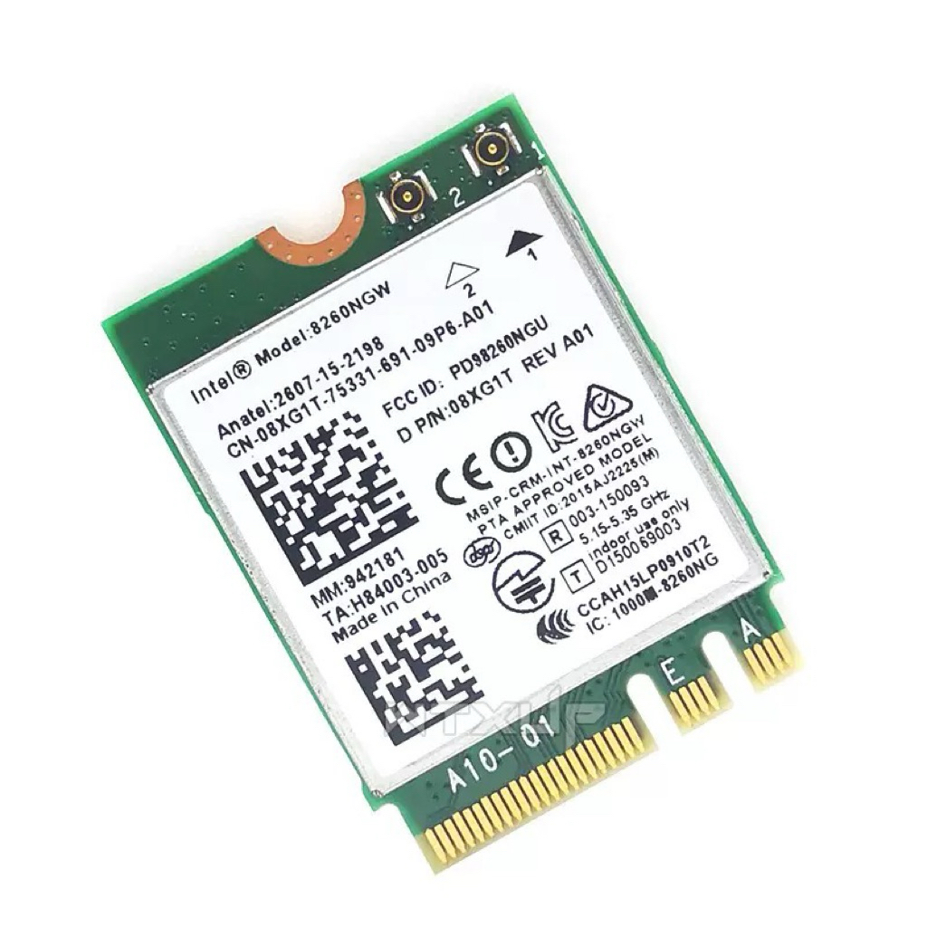 Intel 8260NGW AC Wifi Card – WiFi 5, ความเร็ว 1200Mbps, Bluetooth 4.2