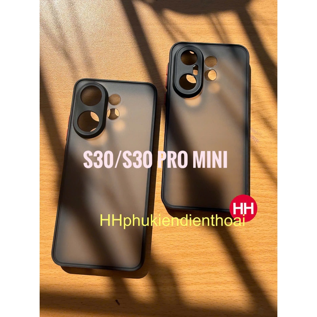 เคส Vivo S30, S30 Pro Mini พร้อมขอบด้านและยืดหยุ่น (สีดํา)