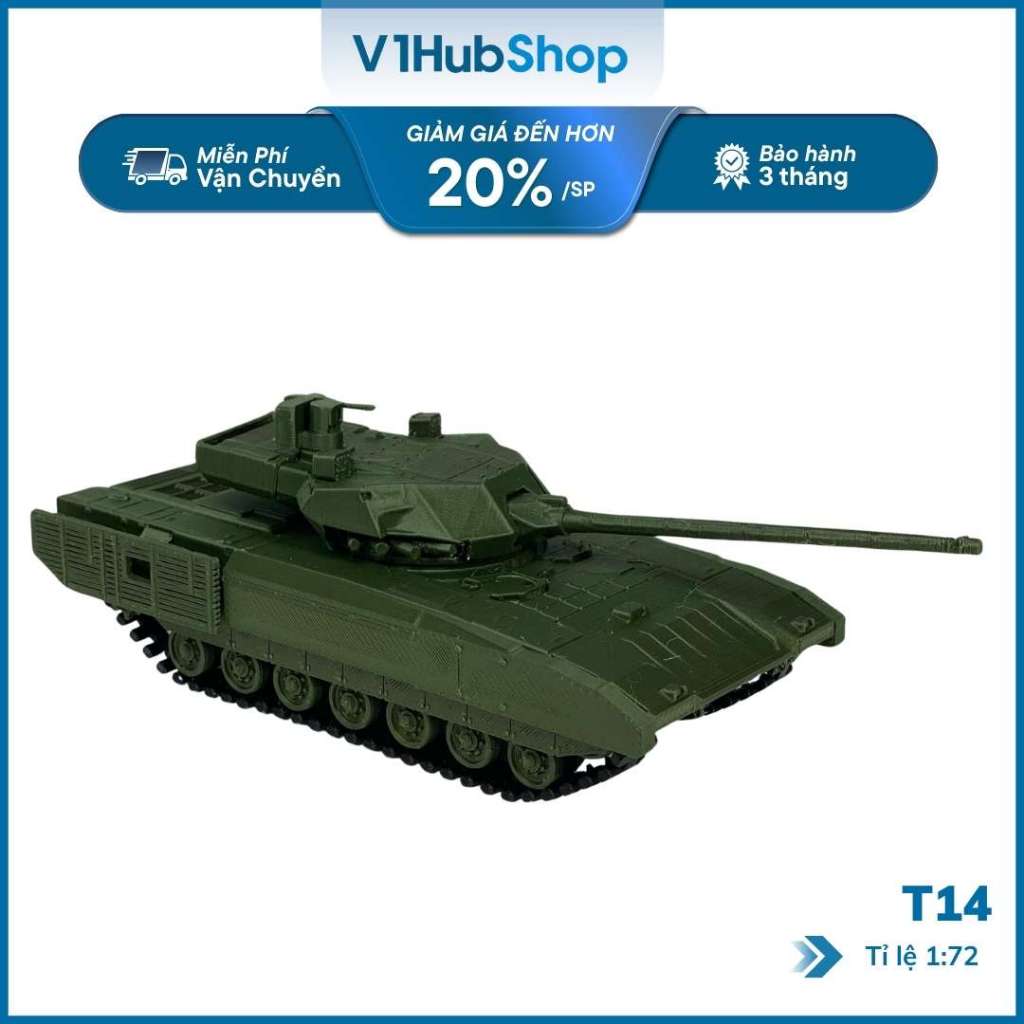 รถถังรัสเซีย รุ่น T-14 Armata | รถทหารรัสเซีย 1/72 สเกล