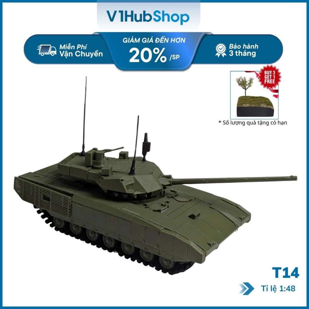 รถถังรัสเซีย รุ่น T14 Armata | รถทหารรัสเซีย ที-14 อาร์มาต้า สเกล 1/48