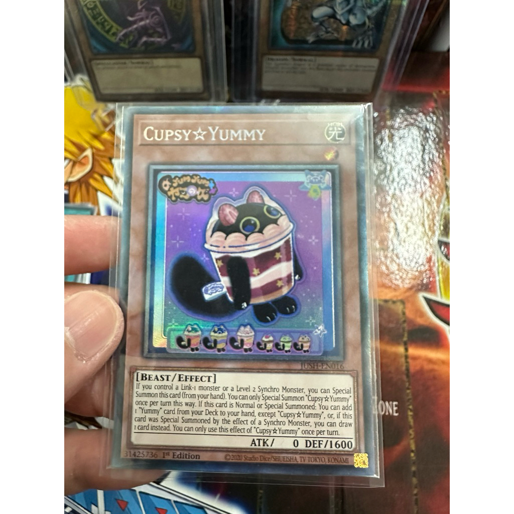 การ์ด Yugioh! Cupsy Yummy (Collectors Rare - UK) (การ์ดจริง)