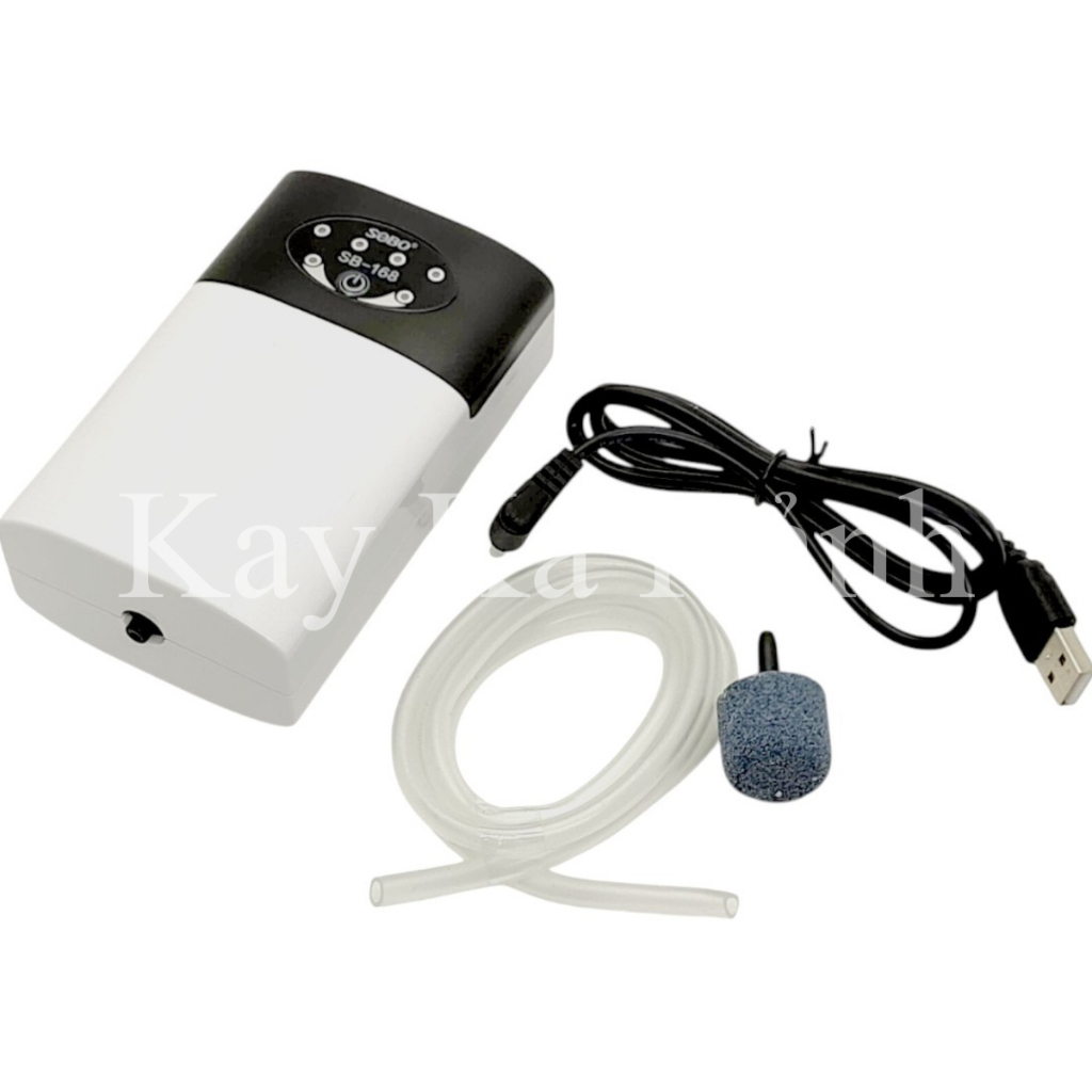 OXY SOBO SB-168 SB-268 เครื่องกําเนิดออกซิเจนไฟฟ้า – หัวฉีด 2 ชิ้น, พร้อมสายและหินฟู่สําหรับตู้ปลา