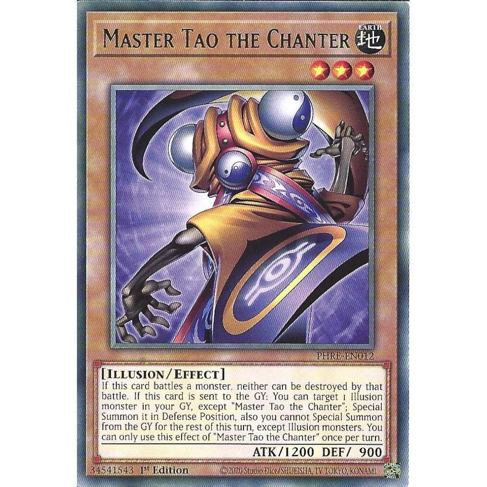 [KW2 Yugioh] [EN-UK] การ์ด PHRE-EN012 Master Tao the Chanter : การ์ดหายาก : รุ่นที่ 1