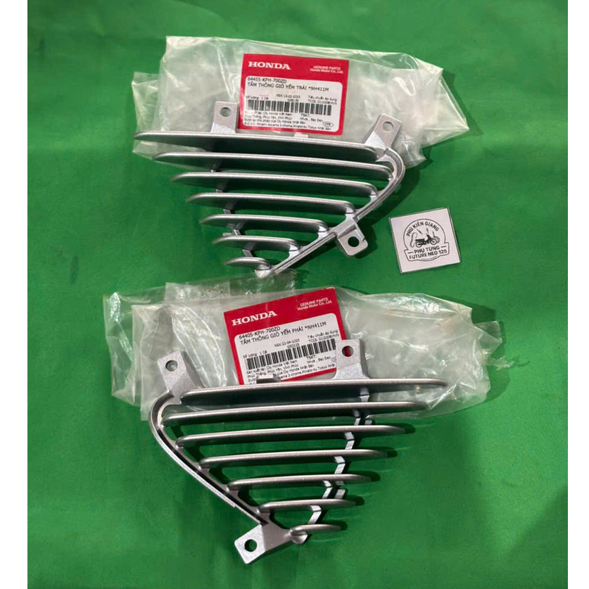 แผงระบายอากาศแฟริ่งซ้าย + ขวาสีเงิน NH411M – 64455/64405-KPH-700ZD สําหรับของแท้ Future Neo 125