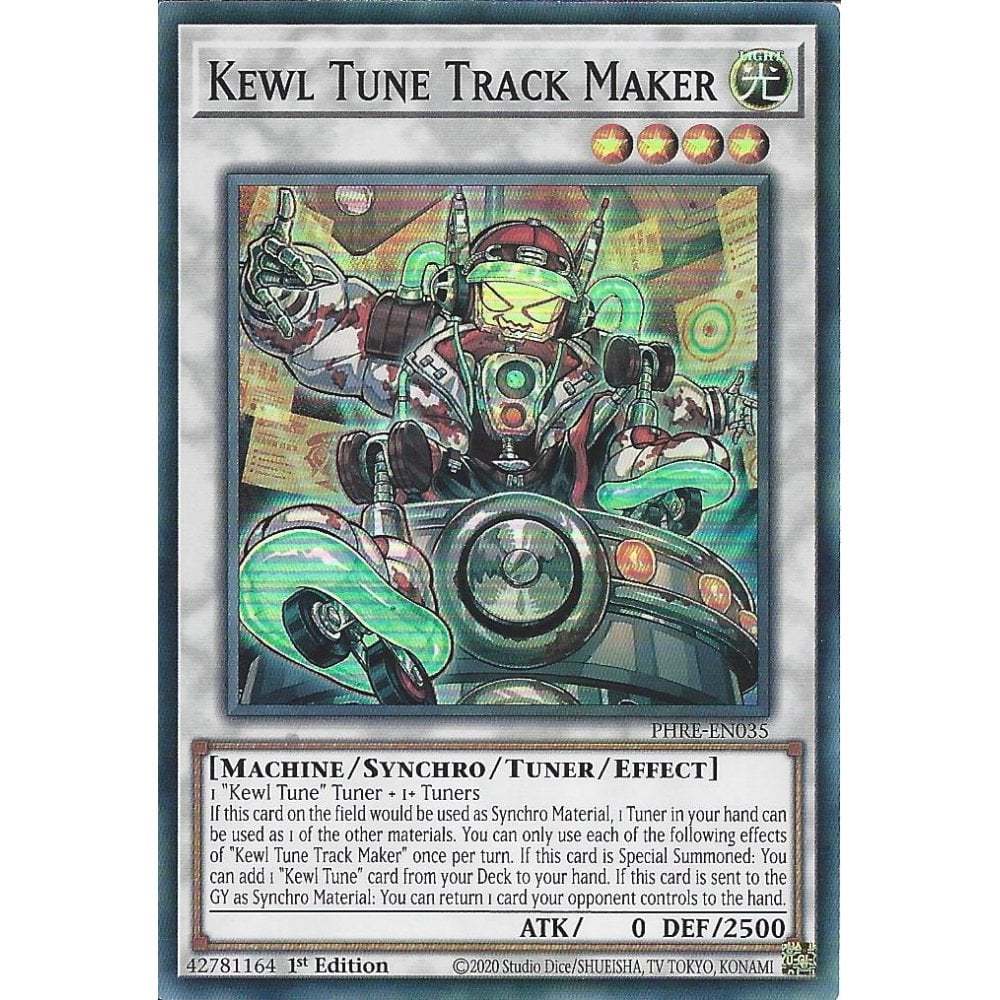 [KW2 Yugioh] [EN-UK] การ์ด PHRE-EN035 Kewl Tune Track Maker : การ์ดหายากมาก : รุ่นที่ 1