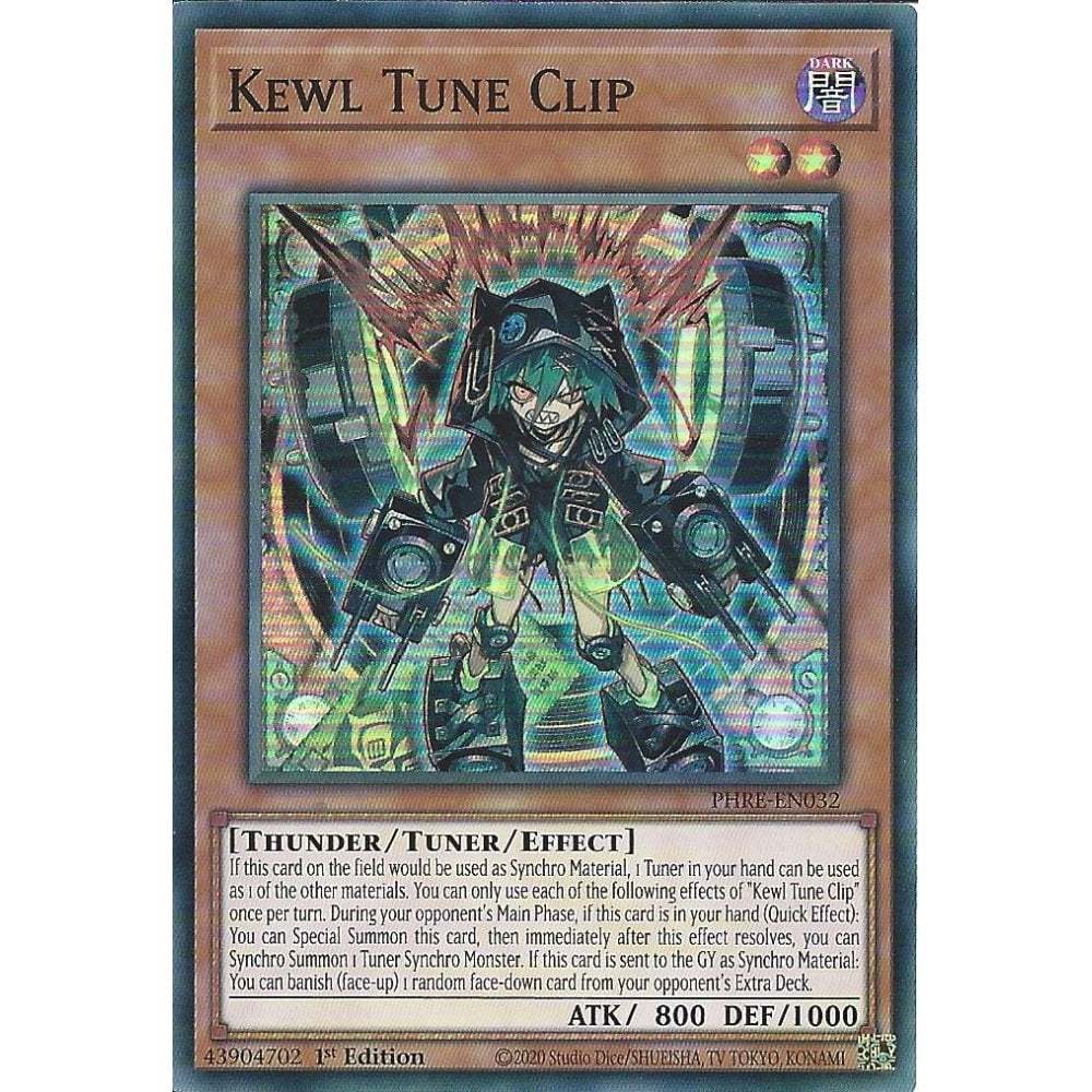 [KW2 Yugioh] [EN-UK] การ์ด PHRE-EN032 Kewl Tune Clip : การ์ดหายากมาก : รุ่นที่ 1