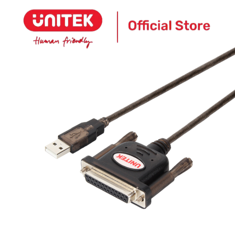 UNITEK Y-121 USB 2.0 ถึง LPT Com Port Converter Cable 25L (F)
