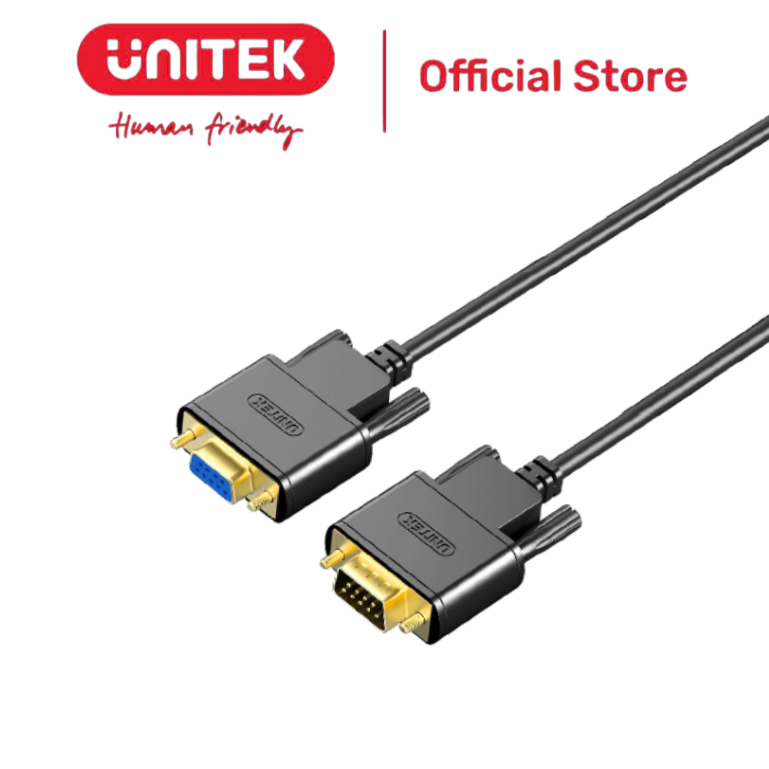 UNITEK Com 9 / RS232 สายต่อ 1.5 ม. Y-C706ABK, 3 ม. Y-C708ABK