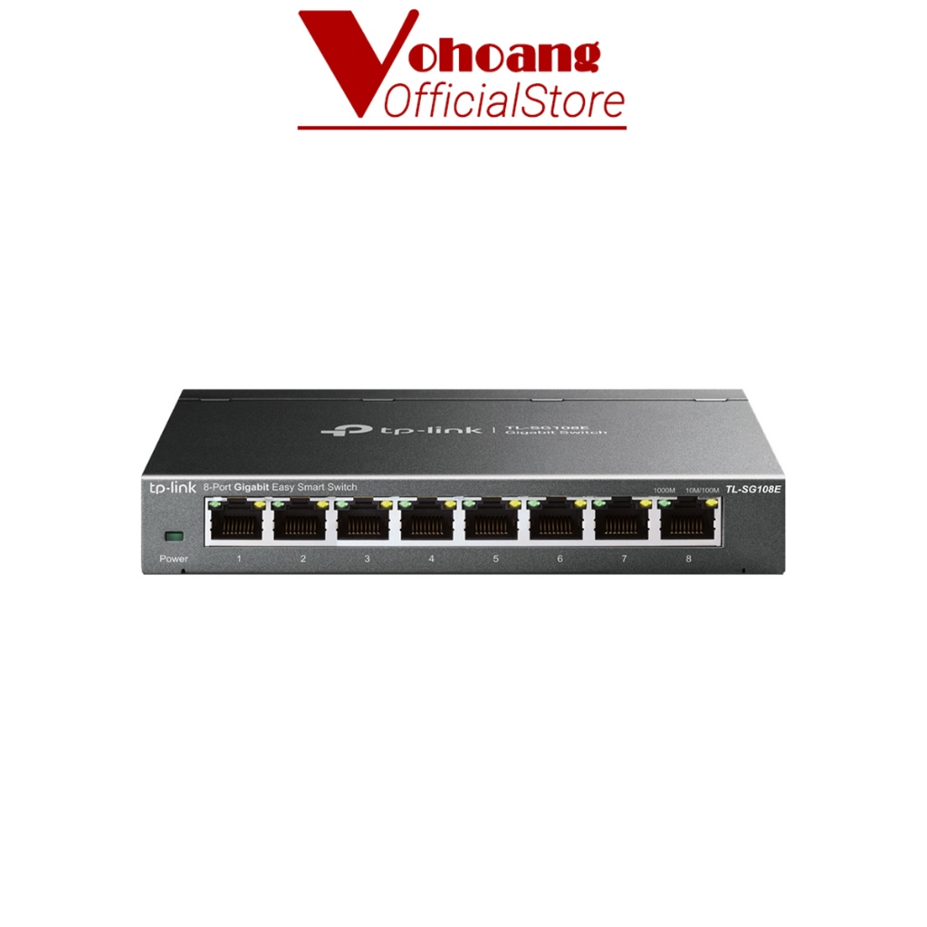 TP-Link SG108E Easy Smart 8-Port Gigabit Switch, เคสโลหะที่ทนทาน, การออกแบบระดับมืออาชีพ, การจัดการอ