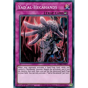 [Yugioh Funny Shop] การ์ด 1 ใบ PHRE-EN011 Yadal Hecahands" หายาก