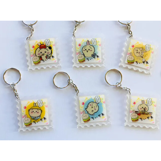 Chii kawa Usagi พวงกุญแจสี่เหลี่ยม/จี้กระเป๋า