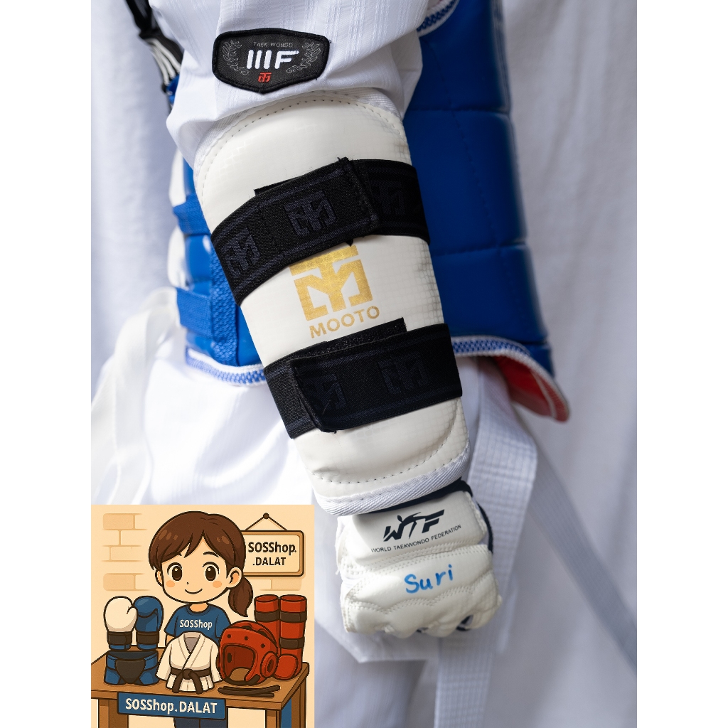 MOOTO อุปกรณ์ป้องกันมือและเท้าเทควันโด (แบบปกติ)