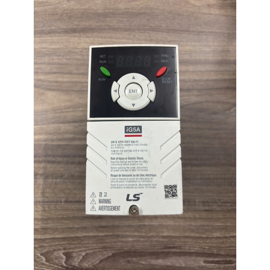 LS IG5A SV008iG5A-4 อินเวอร์เตอร์, แหล่งพลังงาน 380VAC, ความจุ 750W, ถอดประกอบ