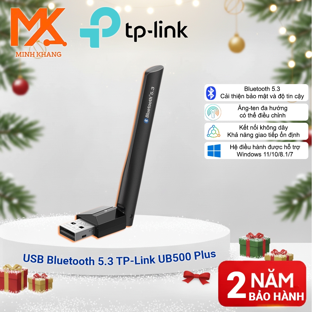 [ของแท้ TP-Link] TP-Link UB500 Plus USB Bluetooth 5.3 – เครื่องรับส่งสัญญาณบลูทูธสําหรับพีซี/แล็ปท็อ