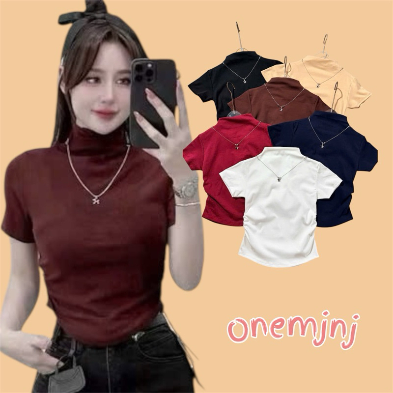 เสื้อยืด SUPER IU 1Y SHORT-SLEEVE COLLAR พร้อมสายคล้องคอ