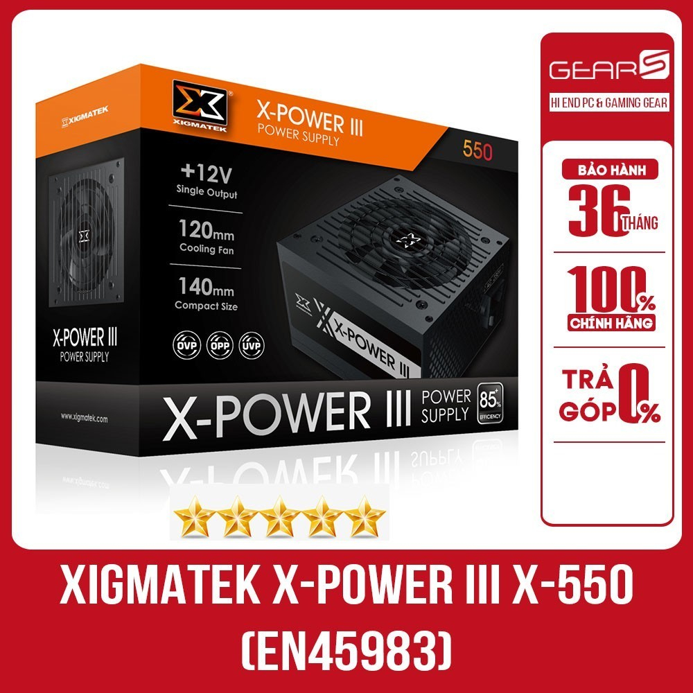 [FULL VAT] แหล่ง XIGMATEK X-POWER III X-550 POWER ของแท้ - 36 เดือน