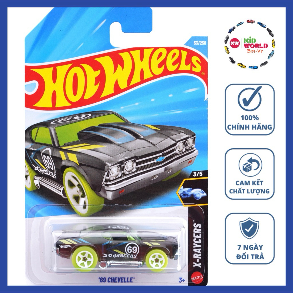 Hot Wheels basic 69 Chevelle JJJ23 รถโมเดล