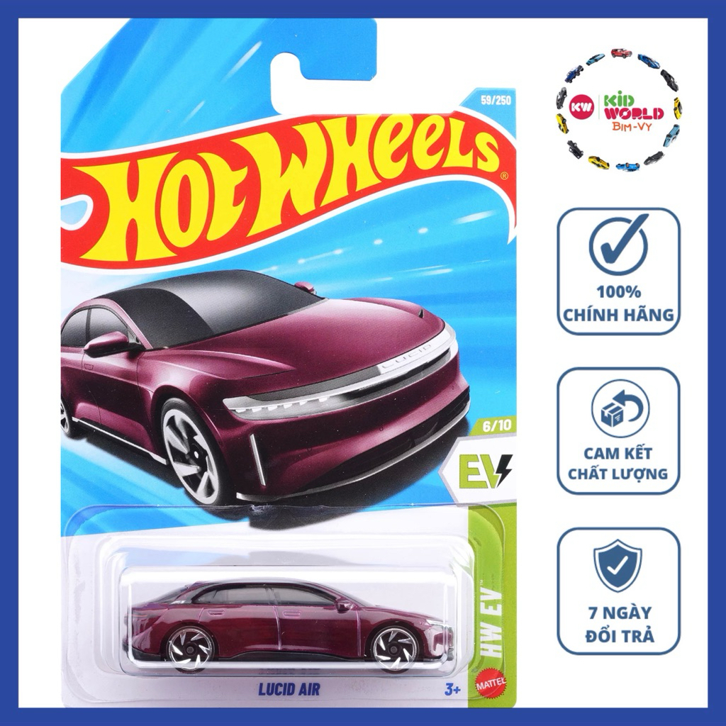 Hot Wheels รถโมเดล Lucid Air JJJ28 พื้นฐาน