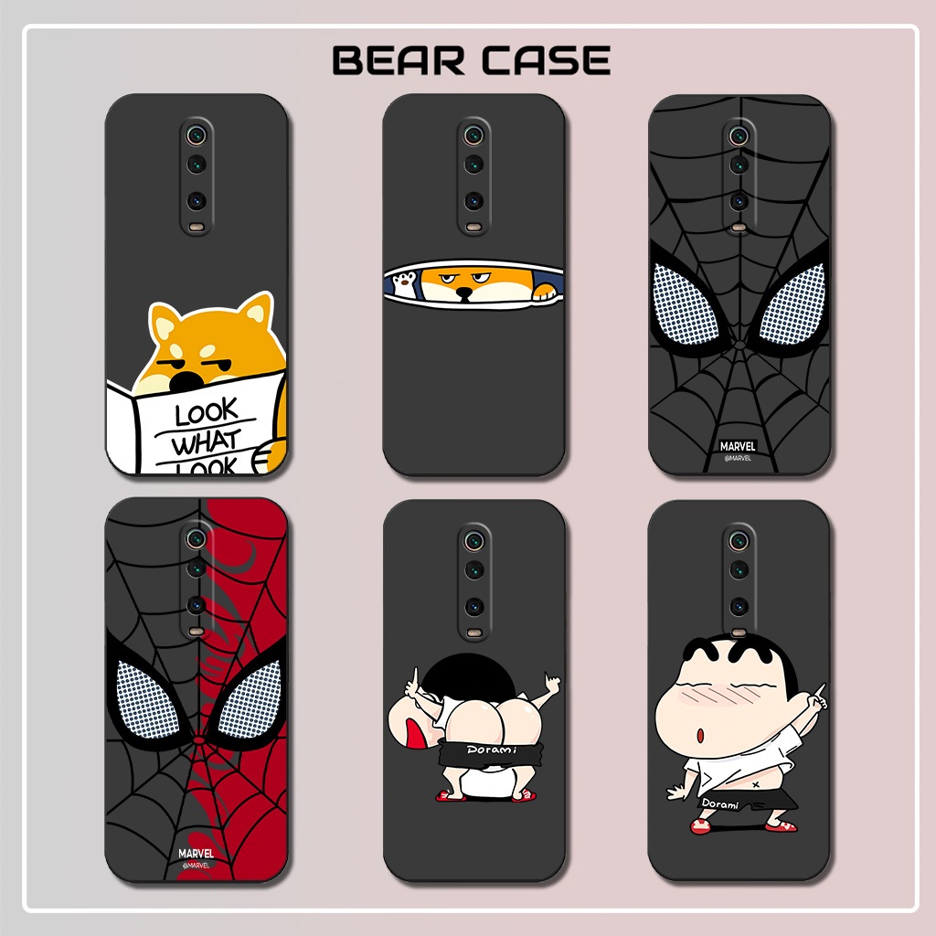 เคส Xiaomi Redmi K20, K20 Pro, Mi 9t, เคส Mi 9t Pro พิมพ์ลายสไปเดอร์แมน, เด็กชายหน้าการ์ตูนน่ารัก