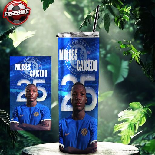 ถ้วยสุขภาพของขวัญระดับพรีเมียมที่พิมพ์ด้วยสแตนเลสพร้อม Moises Caicedo - มีสไตล์และสะดวก